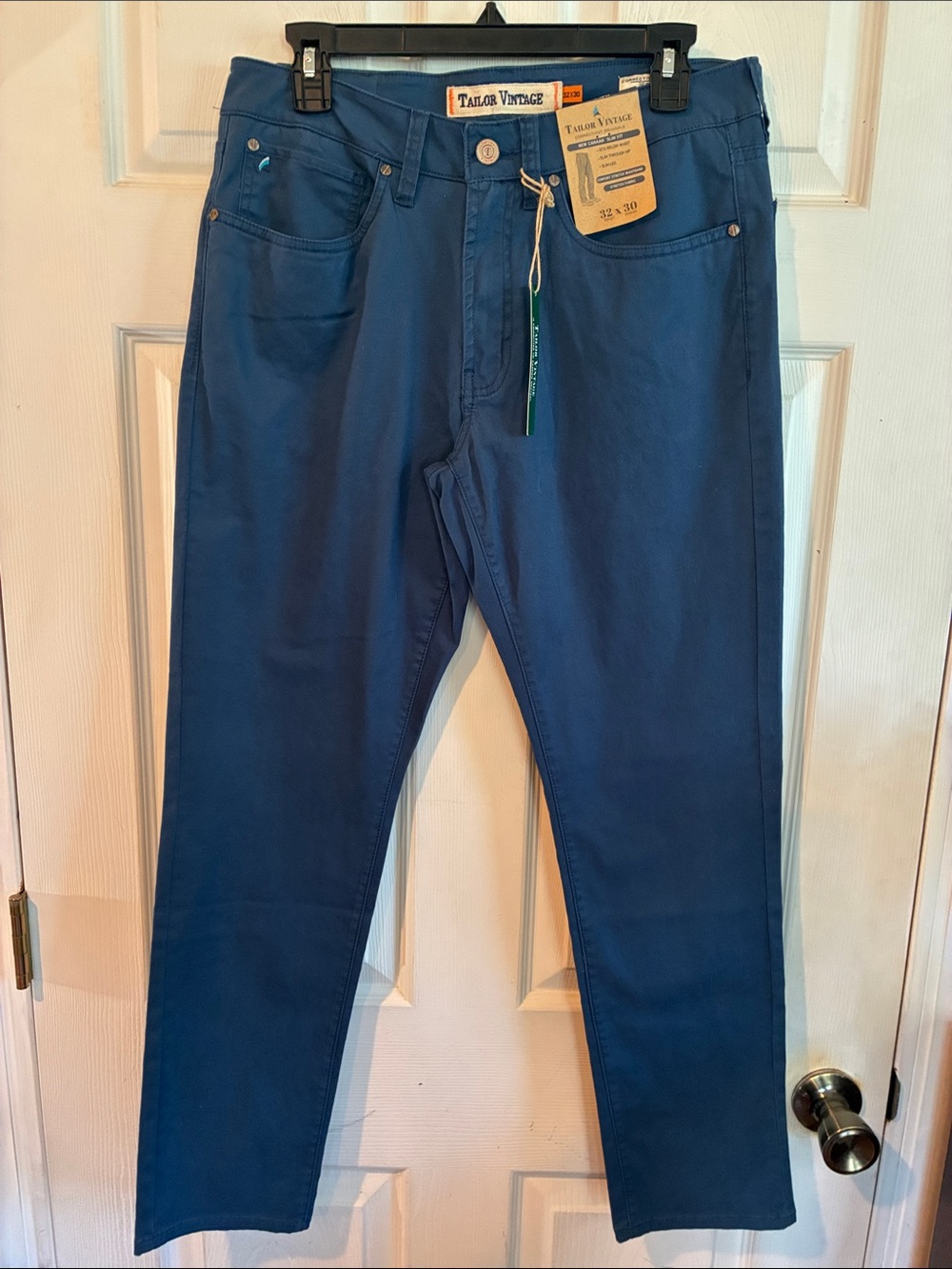 Tailor Vintage Size 32x30 Men's Slim-Straight Pants in Deep Blue NWT